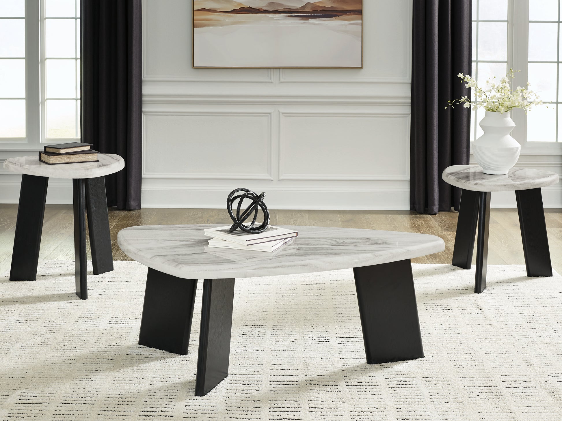 Haines Furniture Outlet - Ashley Furniture - Lilyberg Table (Set of 3) - Occasional Table Set (3/CN) - T389-13