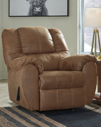 Haines Furniture Outlet - Ashley Furniture - McGann Living Room - Rocker Recliner / Saddle - 1030225