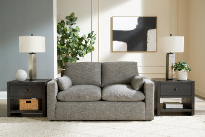 Haines Furniture Outlet - Ashley Furniture - Dramatic Living Room - Loveseat / Granite - 1170235