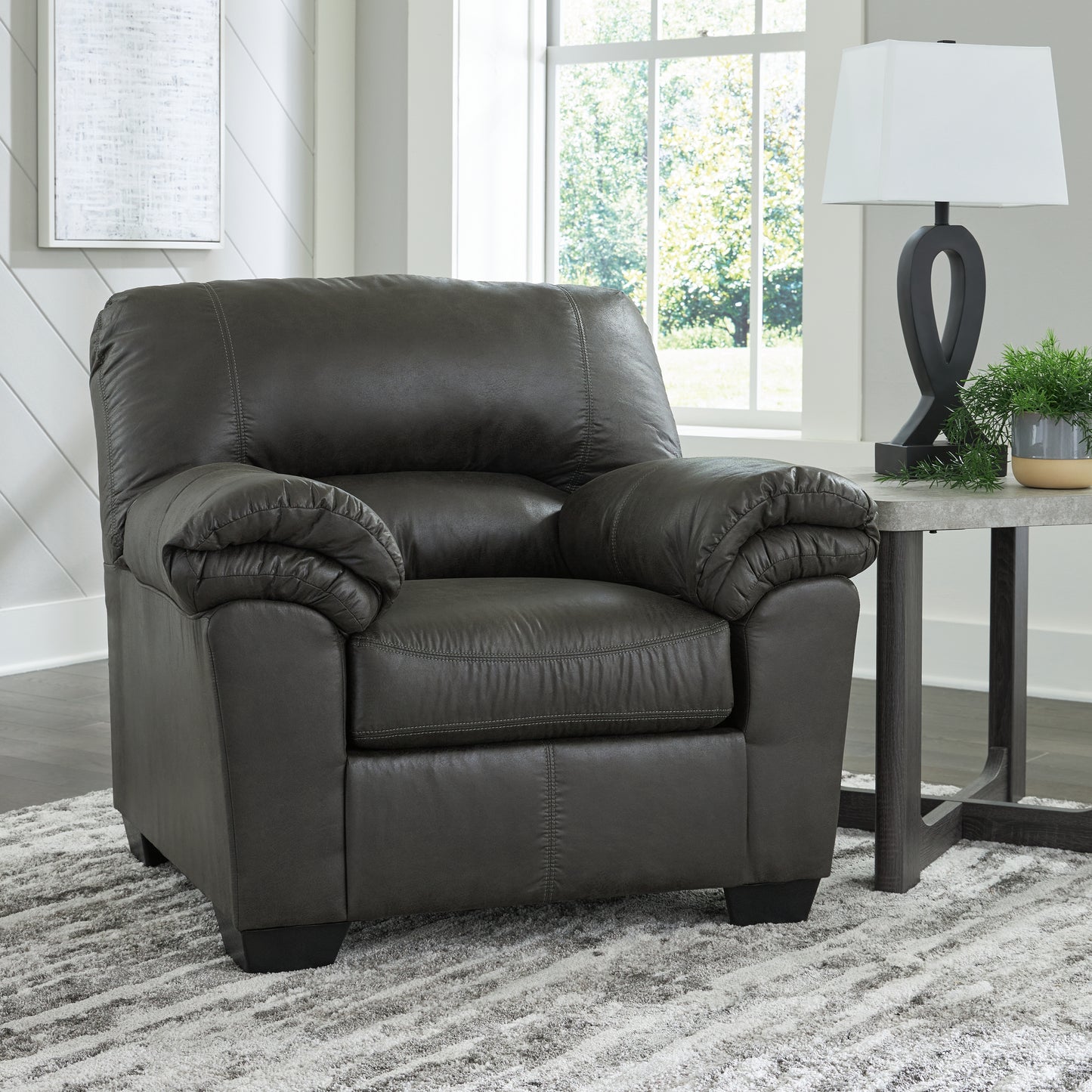 Haines Furniture Outlet - Ashley Furniture - Bladen Living Room - Chair / Slate - 1202120