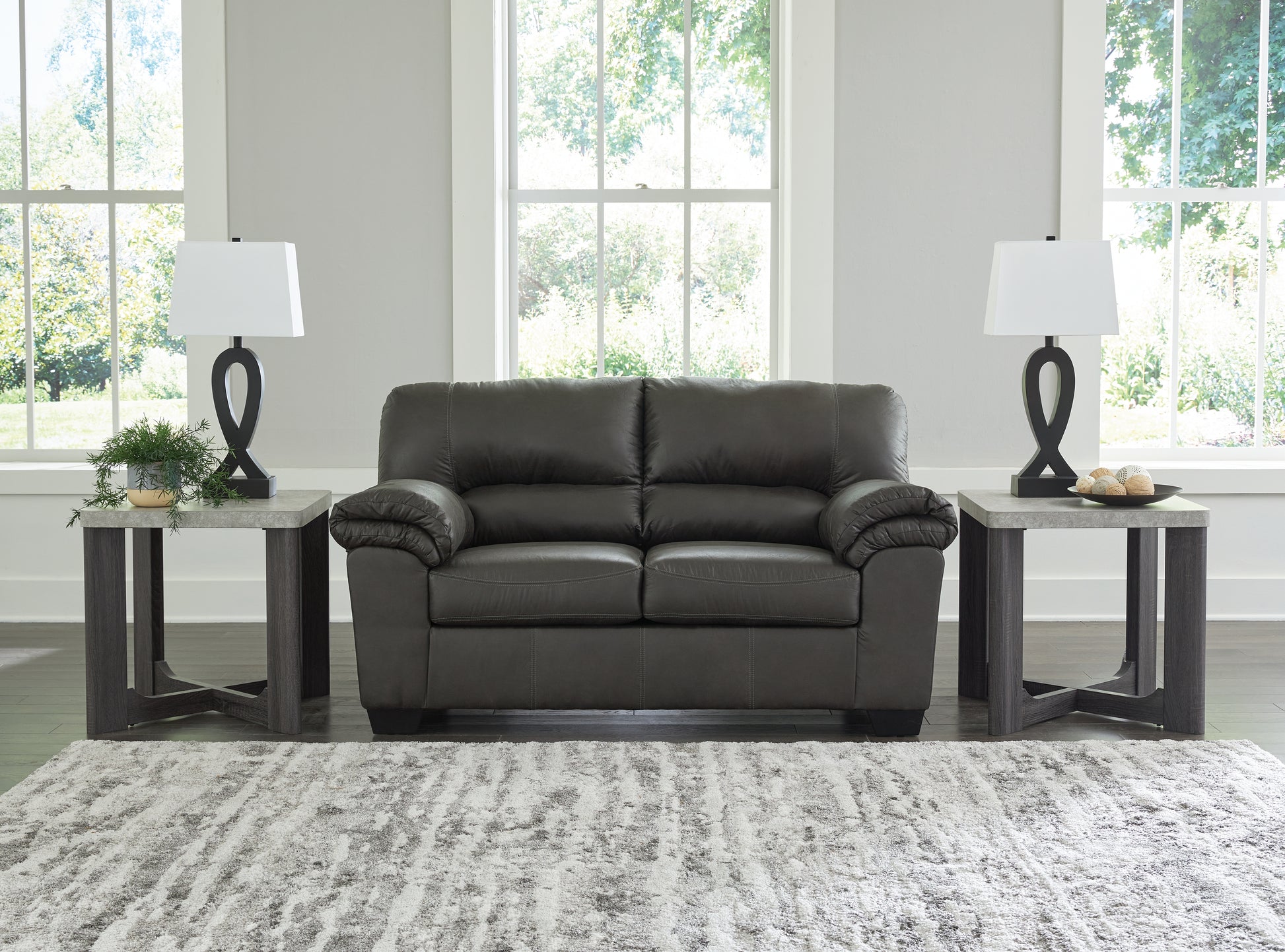 Haines Furniture Outlet - Ashley Furniture - Bladen Living Room - Ottoman / Slate - 1202114