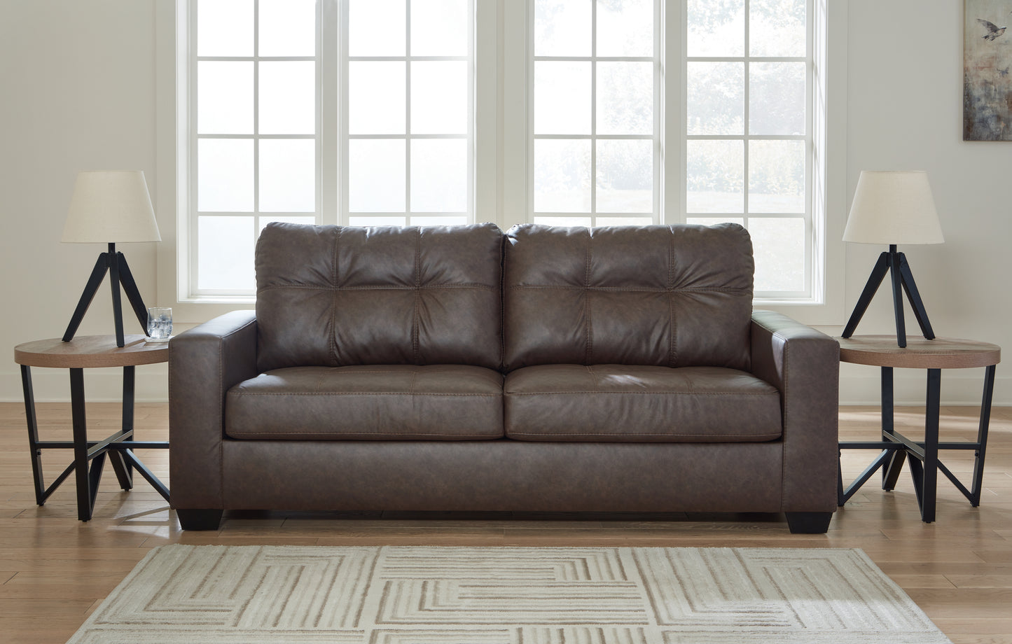 Haines Furniture Outlet - Ashley Furniture - Barlin Mills Living Room - Sofa / Umber - 1700338