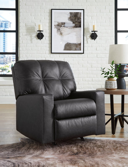 Haines Furniture Outlet - Ashley Furniture - Barlin Mills Living Room - Rocker Recliner / Carbon - 1700425