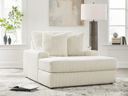 Haines Furniture Outlet - Ashley Furniture - Lindyn Living Room - Chaise / Ivory - 2110415