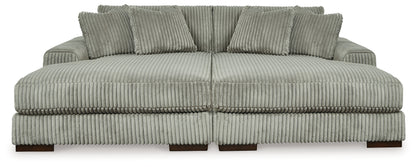 Haines Furniture Outlet - Ashley Furniture - Lindyn Sectional - RAF Super Chaise / Fog - 21105S11