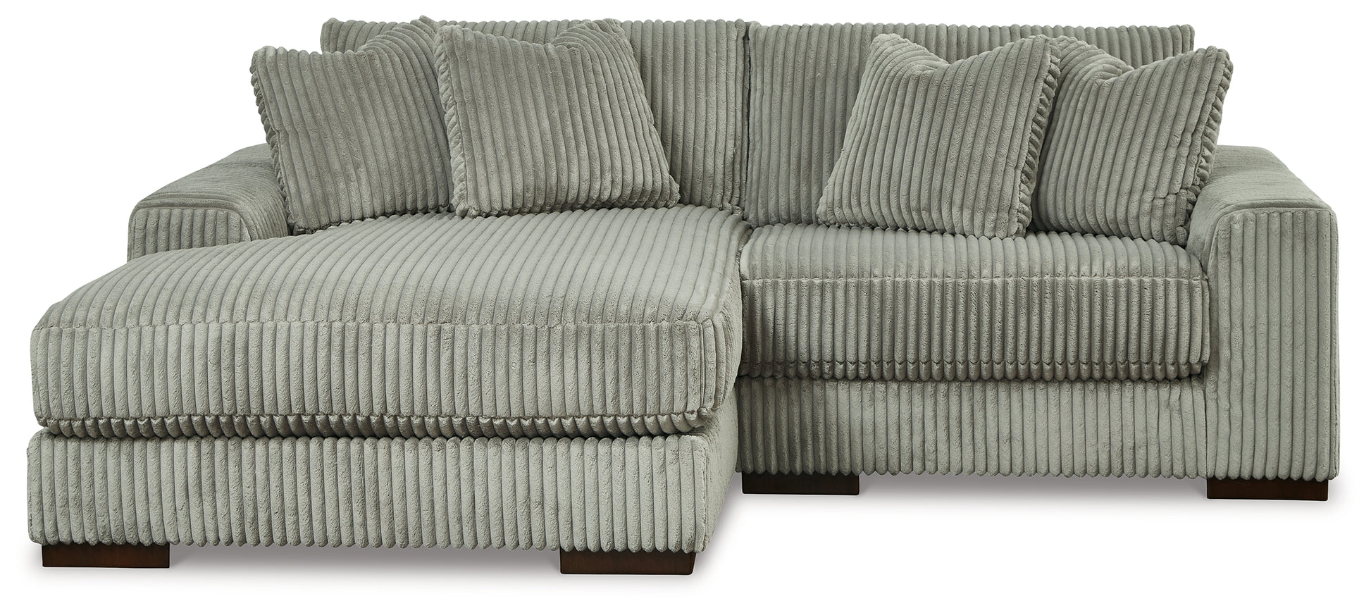 Haines Furniture Outlet - Ashley Furniture - Lindyn Sectional - RAF 6-Piece Sectional / Ivory - 21104S20