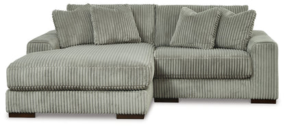 Haines Furniture Outlet - Ashley Furniture - Lindyn Sectional - RAF 6-Piece Sectional / Ivory - 21104S20