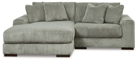 Haines Furniture Outlet - Ashley Furniture - Lindyn Sectional - RAF 6-Piece Sectional / Ivory - 21104S20