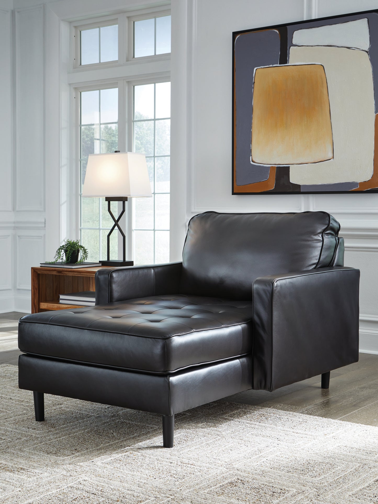 Haines Furniture Outlet - Ashley Furniture - Bryceview Living Room - Chaise / Onyx - 2120515