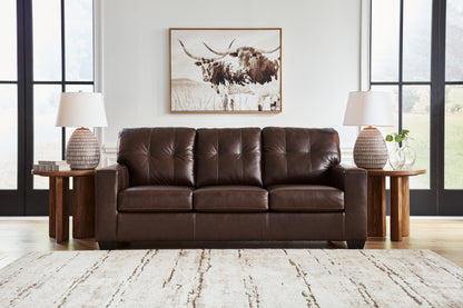 Haines Furniture Outlet - Ashley Furniture - Santorine Living Room - Sofa / Dark Brown - 2170638