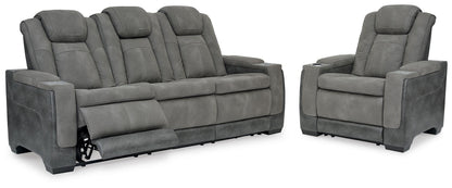 Haines Furniture Outlet - Ashley Furniture - Next-Gen Durapella Power Reclining Sofa and Power Recliner - Power Reclining Sofa and Power Recliner - 22004U3