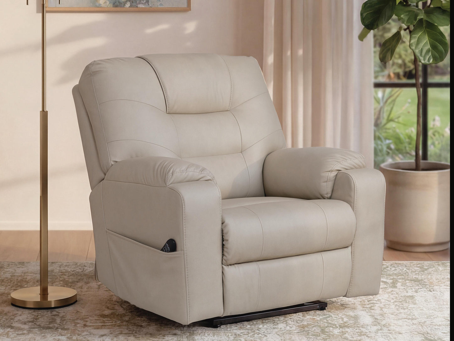 Haines Furniture Outlet - Ashley Furniture - Belmone Pike Living Room - Power Lift Recliner - PC2280612