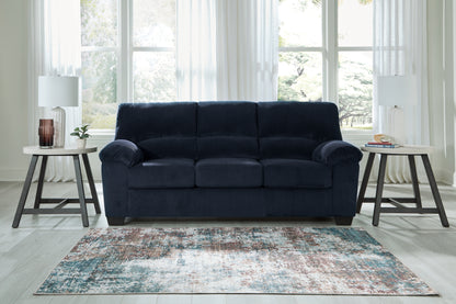Haines Furniture Outlet - Ashley Furniture - SimpleJoy Living Room - Sofa / Navy - 2420538