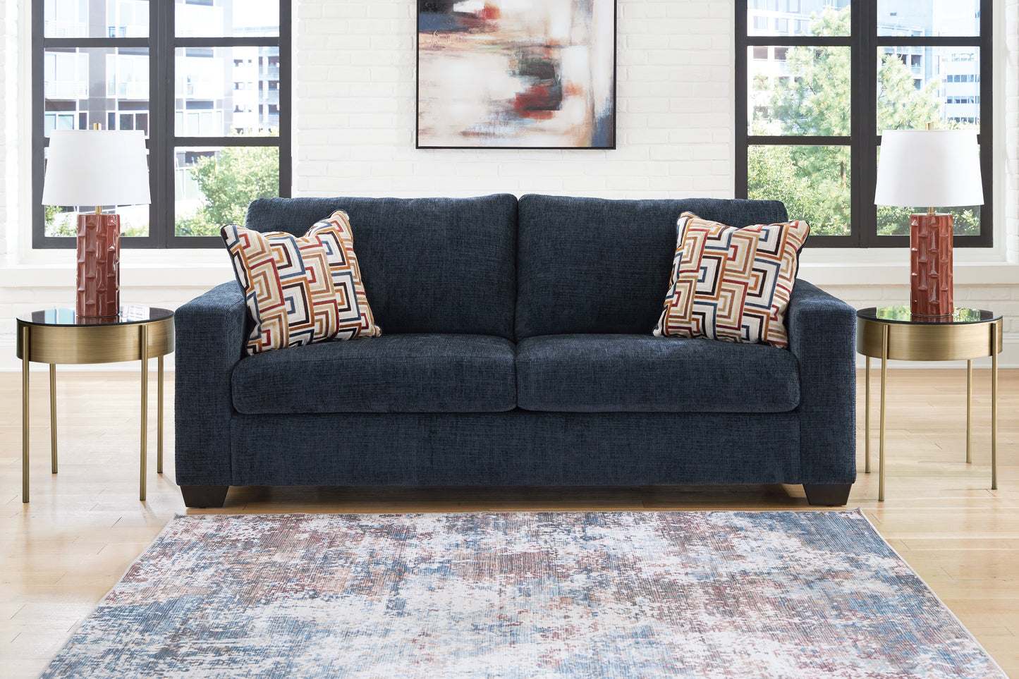 Haines Furniture Outlet - Ashley Furniture - Aviemore Living Room - Sofa / Ink - 2430338