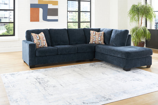 Haines Furniture Outlet - Ashley Furniture - Aviemore Sectional - RAF 2-Piece Sectional with Chaise / Stone - 24305S1