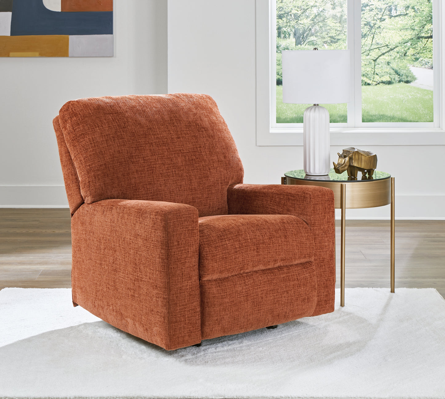 Haines Furniture Outlet - Ashley Furniture - Aviemore Living Room - Rocker Recliner / Spice - 2430425