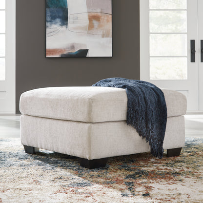 Haines Furniture Outlet - Ashley Furniture - Aviemore Living Room - Oversized Accent Ottoman / Stone - 2430508