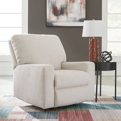 Haines Furniture Outlet - Ashley Furniture - Aviemore Living Room - Rocker Recliner / Stone - 2430525