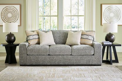 Haines Furniture Outlet - Ashley Furniture - Dunmor Living Room - Sofa / Graphite - 2490438