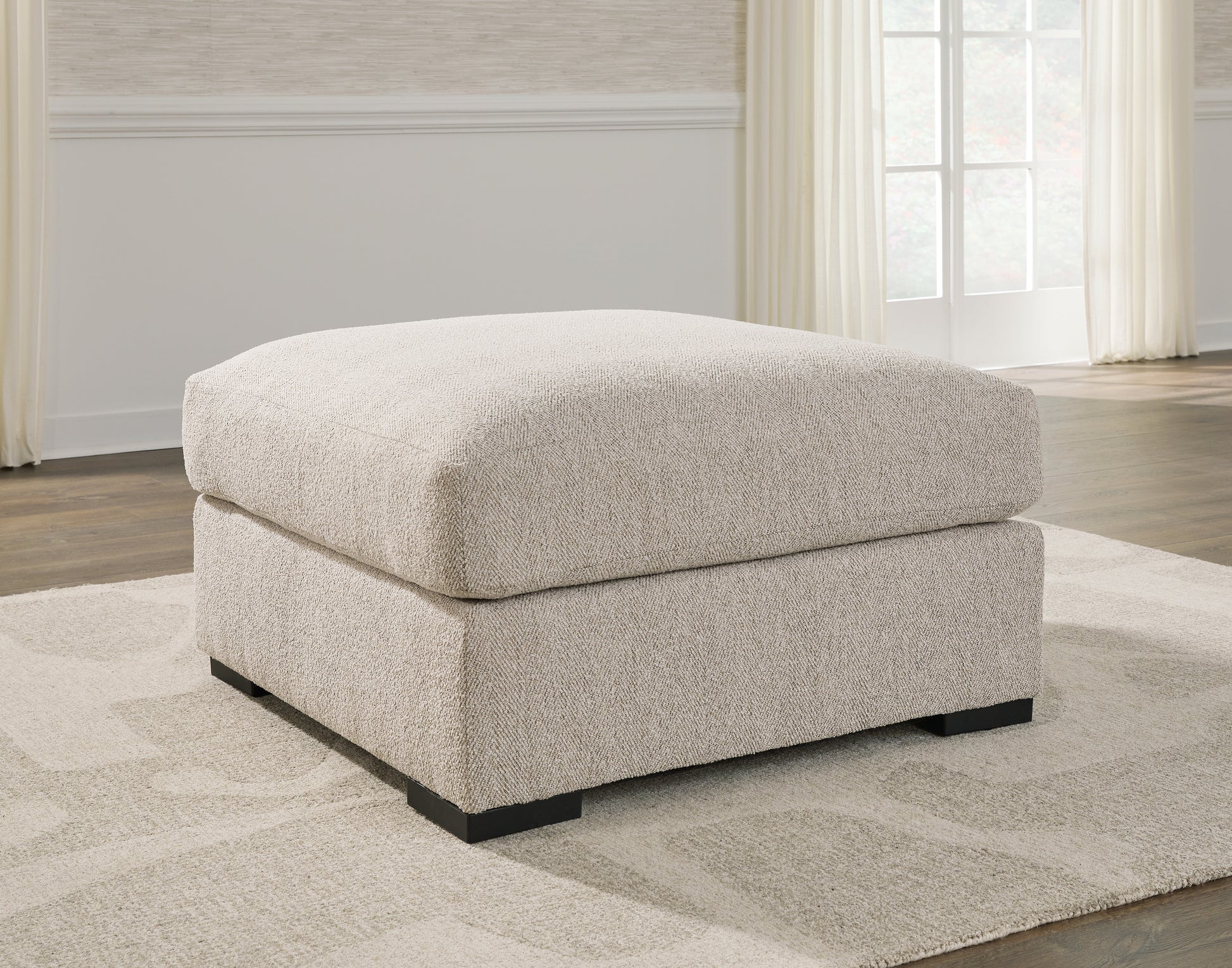 Haines Furniture Outlet - Ashley Furniture - Ballyton Living Room - Oversized Accent Ottoman / Sand - 2510208