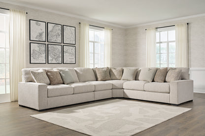 Haines Furniture Outlet - Ashley Furniture - Ballyton Sectional - RAF 4-Piece Sectional / Sand - 25102S2