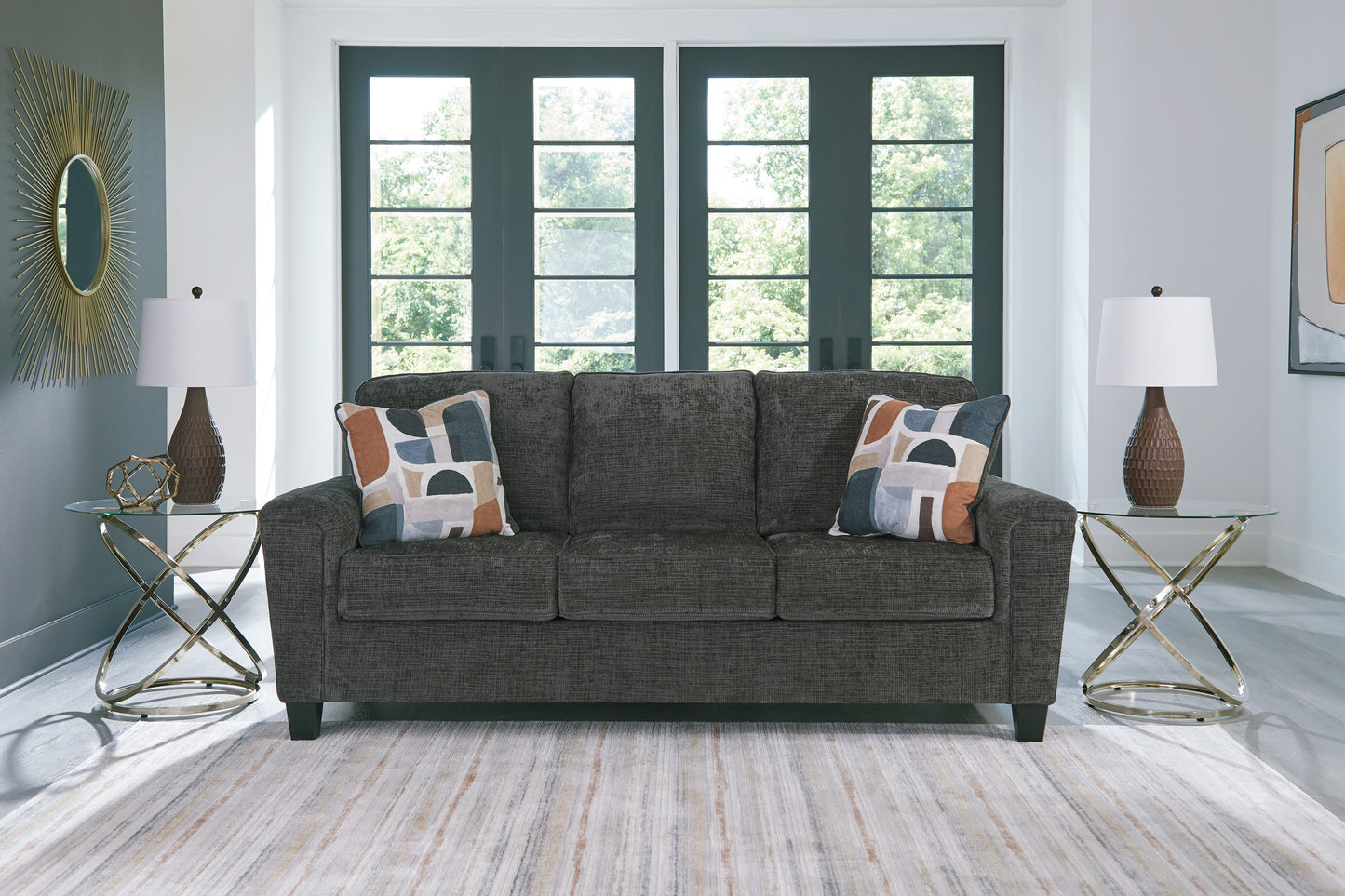 Haines Furniture Outlet - Ashley Furniture - Erinslane Living Room - Sofa / Dusk - 2520638