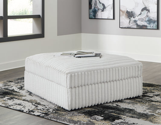 Haines Furniture Outlet - Ashley Furniture - Stupendous Living Room - Oversized Accent Ottoman / Alloy - 2590308