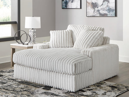 Haines Furniture Outlet - Ashley Furniture - Stupendous Living Room - Oversized Chaise / Alloy - 2590315