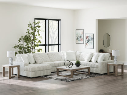 Haines Furniture Outlet - Ashley Furniture - Stupendous Sectional - RAF 5-Piece Sectional with Chaise / Alloy - 25903S8