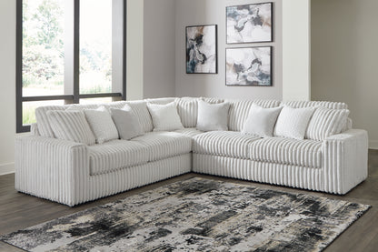 Haines Furniture Outlet - Ashley Furniture - Stupendous Sectional - LAF 3-Piece Sectional / Alloy - 25903S1