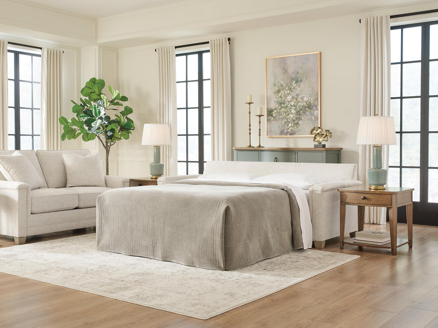 Haines Furniture Outlet - Ashley Furniture - Rayne-Cove Living Room - Queen Sofa Sleeper - PC2600539