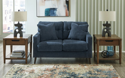 Haines Furniture Outlet - Ashley Furniture - Bixler Living Room - Loveseat / Navy - 2610635