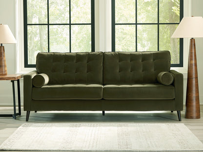 Haines Furniture Outlet - Ashley Furniture - Reveon Lakes Living Room - Sofa / Olive - 2640438