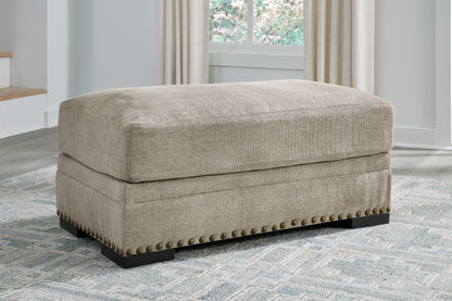 Haines Furniture Outlet - Ashley Furniture - Galemore Living Room - Ottoman / Quarry - 2700414