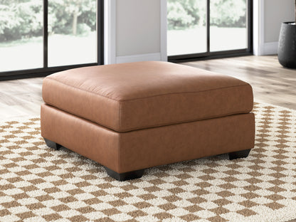 Haines Furniture Outlet - Ashley Furniture - WillowBend Living Room - Oversized Accent Ottoman / Caramel - PC2770408