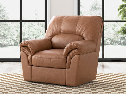 Haines Furniture Outlet - Ashley Furniture - WillowBend Living Room - Rocker Recliner / Caramel - PC2770425