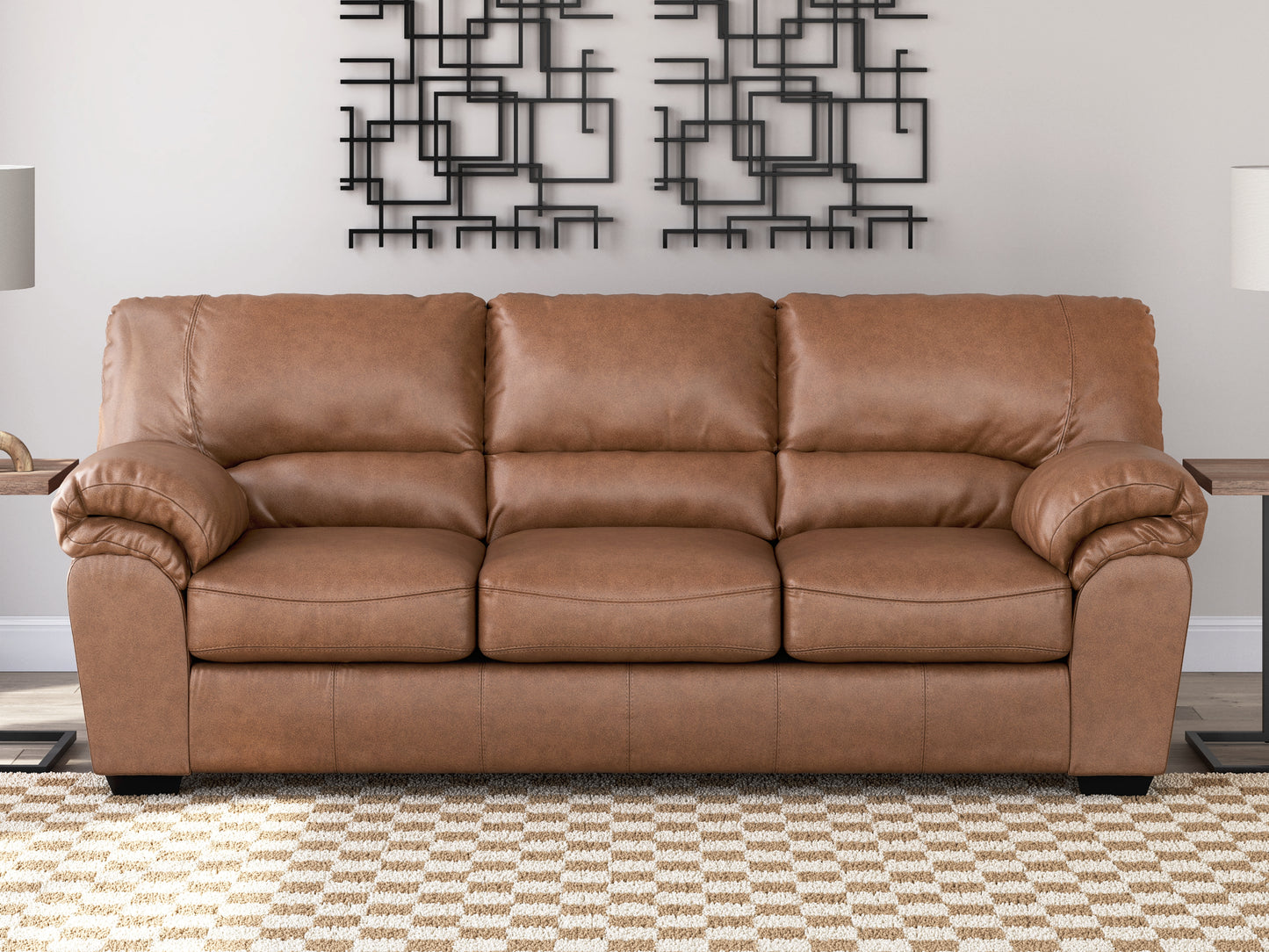 Haines Furniture Outlet - Ashley Furniture - WillowBend Living Room - Sofa / Caramel - PC2770438