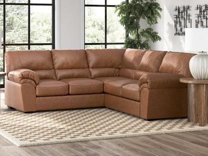 Haines Furniture Outlet - Ashley Furniture - WillowBend Sectional - LAF 2-Piece Sectional / Caramel - PC27704S2