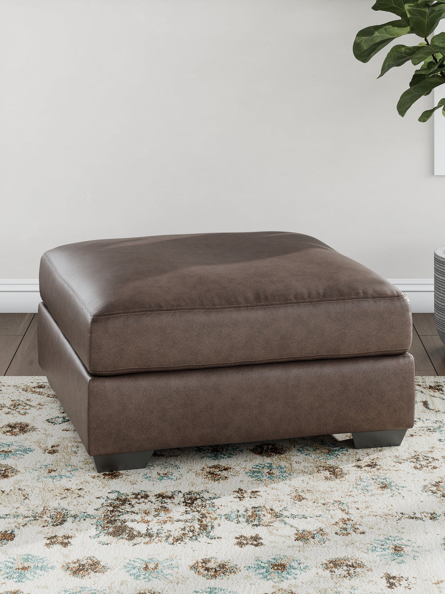 Haines Furniture Outlet - Ashley Furniture - WillowBend Living Room - Oversized Accent Ottoman / Umber - PC2770508