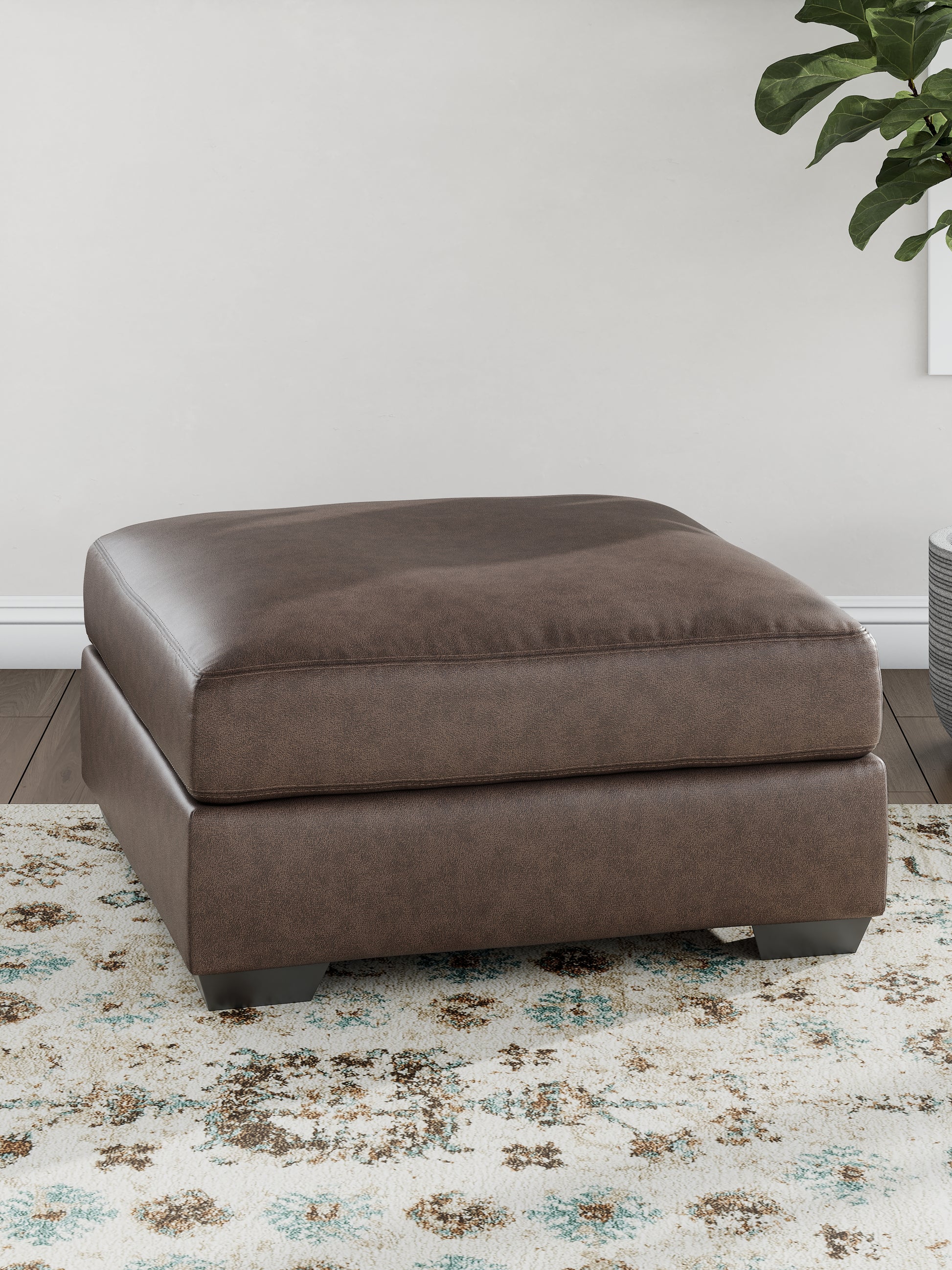Haines Furniture Outlet - Ashley Furniture - WillowBend Living Room - Oversized Accent Ottoman / Umber - PC2770508