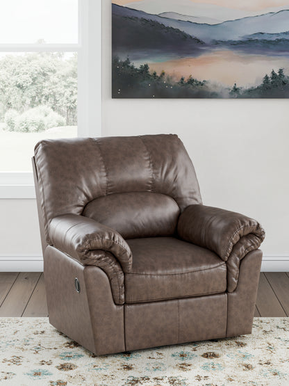 Haines Furniture Outlet - Ashley Furniture - WillowBend Living Room - Rocker Recliner / Umber - PC2770525