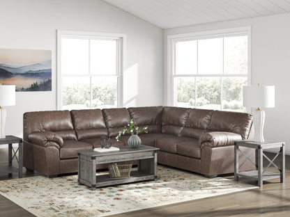 Haines Furniture Outlet - Ashley Furniture - WillowBend Sectional - RAF 3-Piece Sectional / Umber - PC27705S3