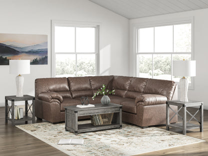 Haines Furniture Outlet - Ashley Furniture - WillowBend Sectional - RAF 2-Piece Sectional / Umber - PC27705S1