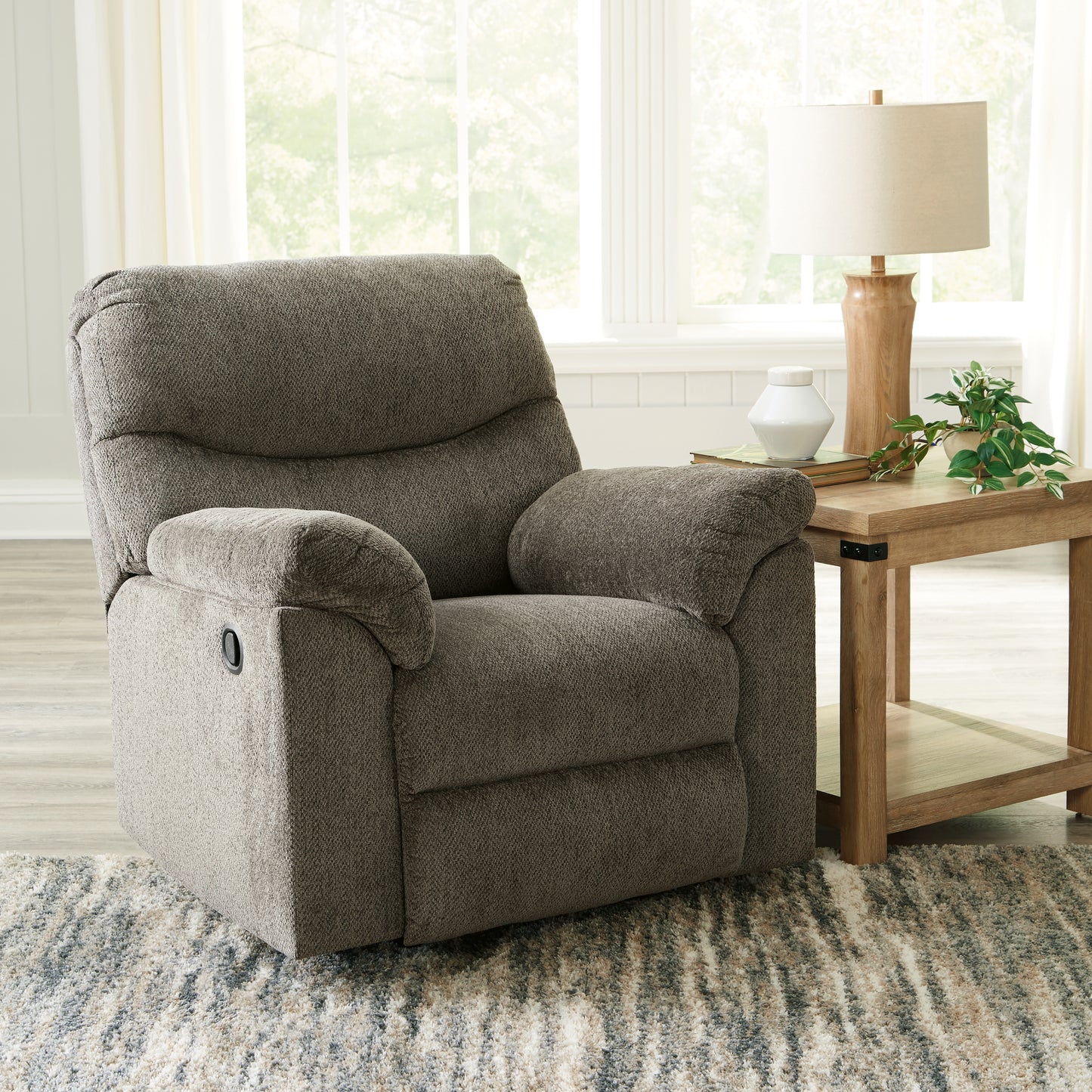 Haines Furniture Outlet - Ashley Furniture - Alphons Living Room - Rocker Recliner / Putty - 2820125