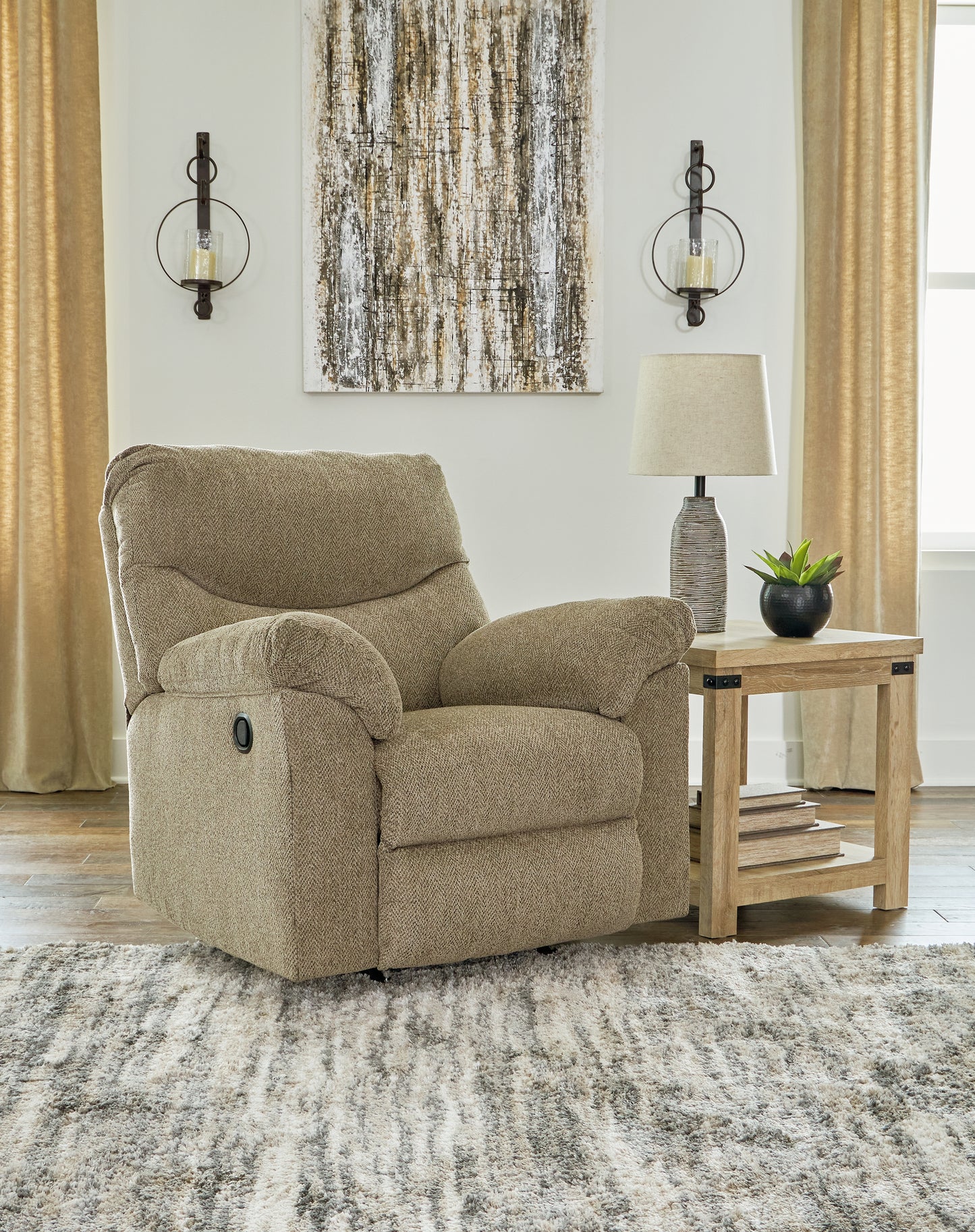 Haines Furniture Outlet - Ashley Furniture - Alphons Living Room - Reclining Loveseat / Briar - 2820286