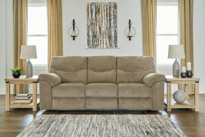 Haines Furniture Outlet - Ashley Furniture - Alphons Living Room - Reclining Sofa / Briar - 2820288