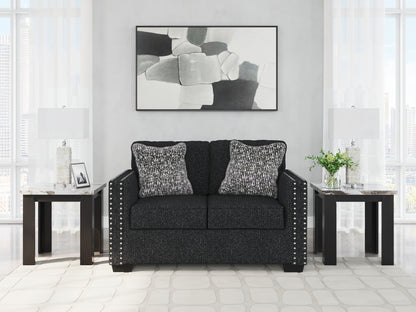 Haines Furniture Outlet - Ashley Furniture - Jasmine Peaks Living Room - Loveseat / Coal - 2890435