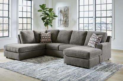 Haines Furniture Outlet - Ashley Furniture - O'Phannon Sectional - RAF 2-Piece Sectional with Chaise / Putty - 29402S2
