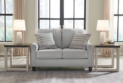 Haines Furniture Outlet - Ashley Furniture - Adlai Living Room - Loveseat / Shadow - 3010335