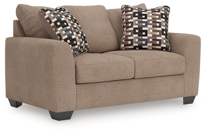 Haines Furniture Outlet - Ashley Furniture - Triston-Peaks Living Room - Loveseat / Suede - 3020435